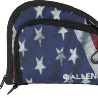 Allen 7719 Victory Auto Fit Handgun Case USA Flag Endura w/Black Trim, 1-Pocket, Knit Lining, Foam Padding & Lockable Zippers 9" x 7" Interior Dimensions