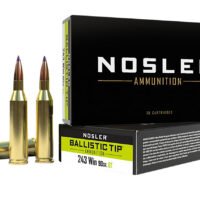 Nosler 40050 Ballistic Tip  243Win 90gr Spitzer Ballistic Tip 20 Per Box/10 Case
