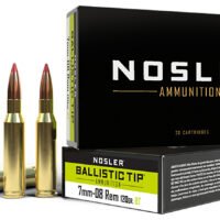 Nosler 40060 Ballistic Tip  7mm-08Rem 120gr Spitzer Ballistic Tip 20 Per Box/10 Case