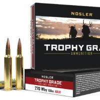 Nosler 60150 Trophy Grade Long-Range 270WthbyMag 150gr Nosler Spitzer AccuBond Long Range 20 Per Box/10 Case