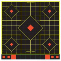 Birchwood Casey 34207 Shoot-N-C Reactive Target Self-Adhesive Paper Multi Color 12" 5-Diamond 5 Pack