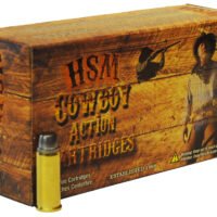 HSM 45C1N Cowboy Action  45 Colt 250 gr Round Nose Flat Point 50 Per Box/ 10 Case