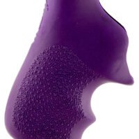Hogue 78026 Tamer Cushion Purple Rubber Grip with Finger Grooves for Ruger LCR, LCRx