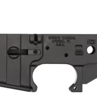 Spikes STLS015 Punisher Stripped Lower Receiver Multi-Caliber 7075-T6 Aluminum Black Anodized for AR-15