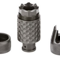 Spikes Tactical SAKB0200 Barking Spider2 Muzzle Brake Black Nitride 4140 Chromoly Steel with 5/8"-24 tpi Threads, 3.75" OAL & 1.40" Diameter for 30 Cal