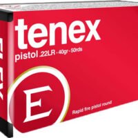ELEY TENEX PISTOL 22LR 40GR - ROUND NOSE 50RD 100BX/CS