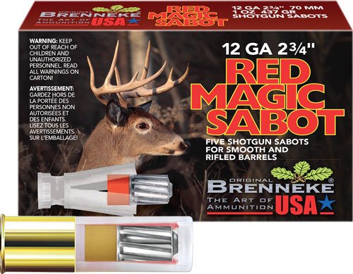 BRENNEKE USA RED MAGIC 12GA - 2.75" 1OZ SABOT 5RD 50BX/CS - Image 3