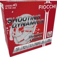 FIOCCHI 12GA 2.75" 1-1/8OZ #8 - 1200FPS 250RD CASE LOT