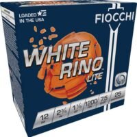 FIOCCHI WHITE RINO 12GA 2.75" - 1-1/8OZ #7.5 1200FPS 250RD CAS