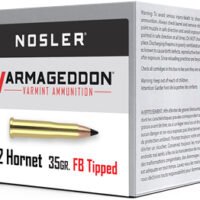 NOSLER VARMAGEDDON 22 HORNET - 35GR FBT 50RD 10BX/CS