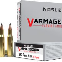 NOSLER VARMAGEDDON 222 REM - 50GR FBT 20RD 20BX/CS