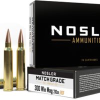 NOSLER MATCH 300 WIN MAG 210GR - REDUCED DRAG HPBT 20RD 10BX/C