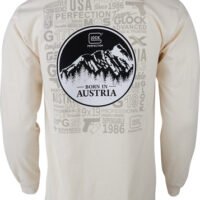 GLOCK OEM BORN IN AUSTRIA LONG - SLEEVE SHIRT TAN 3X-LARGE