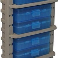 MTM AMMO RACK W/ 8 P509M 50RND - FLIP TOP BOXES CLR BLUE/DK ETH