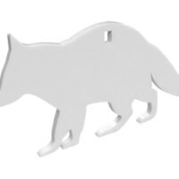 B/C AR500 3/8" SILHOUETTE RACOON WHT