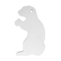 B/C AR500 3/8" SILHOUETTE GOPHER WHT