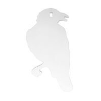 B/C AR500 3/8" SILHOUETTE CROW WHT