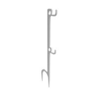 B/C STEEL TARGET HANGER WHITE 2 HOOK