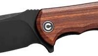 CIVIVI KNIFE PRAXIS 3.75" - CUIBOURTIA WOOD/BLACK STNWSH
