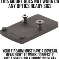 EGW SCOPE MOUNT TRIJICON RMR - FOR SIG P220-229 & 320 BLACK