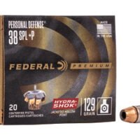 FED HYDRA-SHOK 38+P 129GR HP 20/500