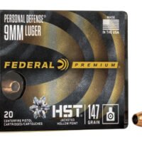FED PRM HST 9MM 147GR JHP 20/200