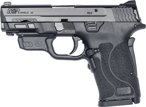 S&W SHIELD M2.0 M&P 9MM EZ - BLACK NO SAFETY RED LASER