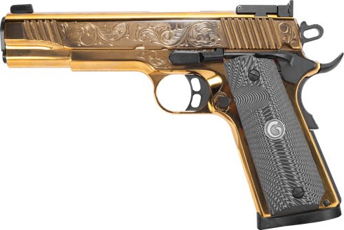 GIRSAN MC1911 MATCH GOV'T - ENGRAVED 45ACP ADJ. SGT GOLD - Image 3