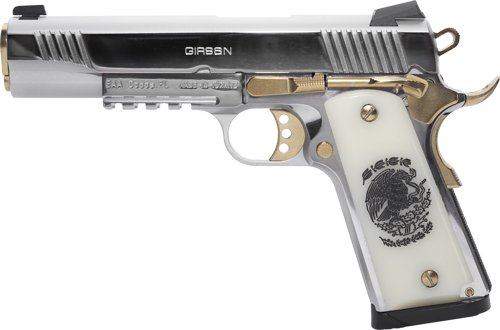 GIRSAN MC1911S LIBERADORE II - 9MM 10RD CHROME GOLD ENGRAVED - Image 3