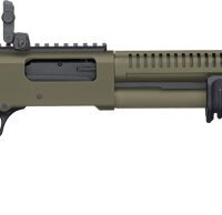 MOSSBERG 590R TACTICAL 12GA - 18.5" 6RD ADJ STK OD GREEN
