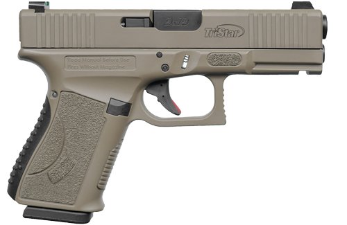 TRISTAR APOC 9MM 15RND FDE - W/FIBER OPTIC SIGHTS
