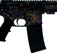 GLFA AR15 PISTOL 223 WYLDE - 7.5" NITRIDE SPLATTER BLACK