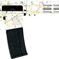 GLFA AR15 SPLATTER 223 WYLDE - 16" S/S BBL WHITE SPLATTER