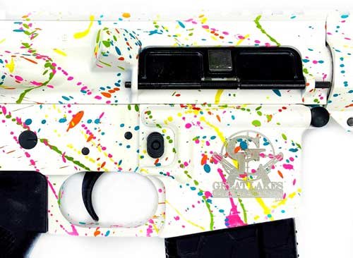 GLFA AR15 SPLATTER 223 WYLDE - 16" S/S BBL WHITE SPLATTER - Image 2