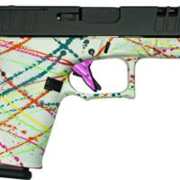 GLFA 19 STRIKER 9MM 4" 15 SHOT - BLK SLIDE SPLATTER WHITE FRAME
