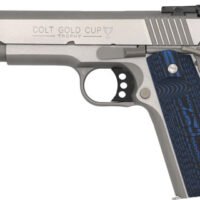 COLT GOLD CUP LITE 45ACP 5" - 8RD STAINLESS BLUE G10 GRIPS