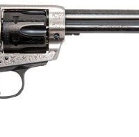CIMARRON FRONTIER 357MAG PW FS - 7.5" ENGRAVED SILVER/BL WAL