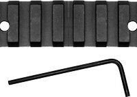 GROVTEC RAIL PUSH BUTTON BASE - KEYMOD 3.1" 5 SLOT ALUM BLACK