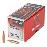 HRNDY MATCH 6MM .243 105GR 100CT
