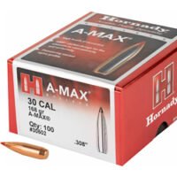 HRNDY MATCH A-MAX 30CAL 168GR 100CT