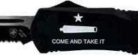 TEMPLAR KNIFE LARGE OTF COME - AND TAKE IT 3.5" BLK TANTO SRT