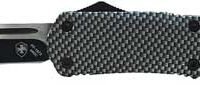 TEMPLAR KNIFE LARGE OTF CARBON - FIBER 3.5" BLACK TANTO