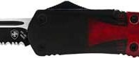 TEMPLAR KNIFE LARGE OTF TEMPLR - FLAG 3.5" BLK TANTO SERRATED