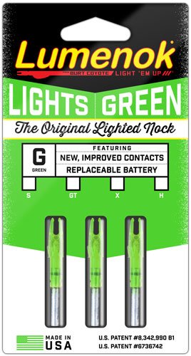 LUMENOK LIGHTED NOCK - GT-SERIES GREEN 3PK - Image 4