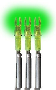 LUMENOK LIGHTED NOCK - X-SERIES GREEN 3PK