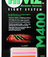 HIVIZ M400 SHOTGUN FRONT SIGHT - MAGNETIC FOR .328-.437" RIBS