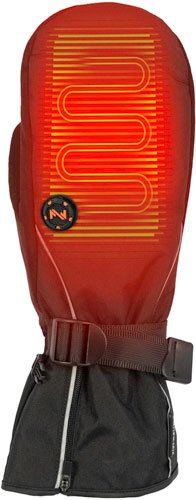 MOBILE WARMING UNISEX STORM - HEATED MITTEN BLACK MEDIUM