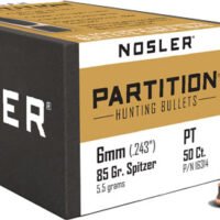 NOSLER BULLETS 6MM .243 - 85GR PARTITION 50CT