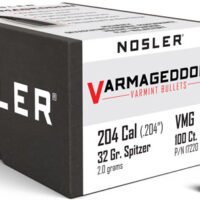 NOSLER BULLETS 20 CAL .204 - 32GR VARMAGEDDON TIPPED 100CT
