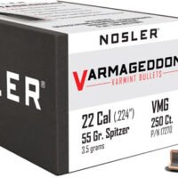 NOSLER BULLETS 22 CAL .224 - 55GR VARMAGEDDON TIPPED 250CT